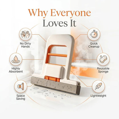 Multi-Functional Mini Foldable Mop | Handheld Self-Squeezing Cleaner